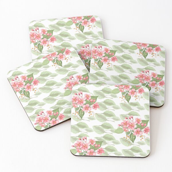 Item preview, Soft Pink Floral Wreath Botanical Pattern designed and sold by Atlasoloji.