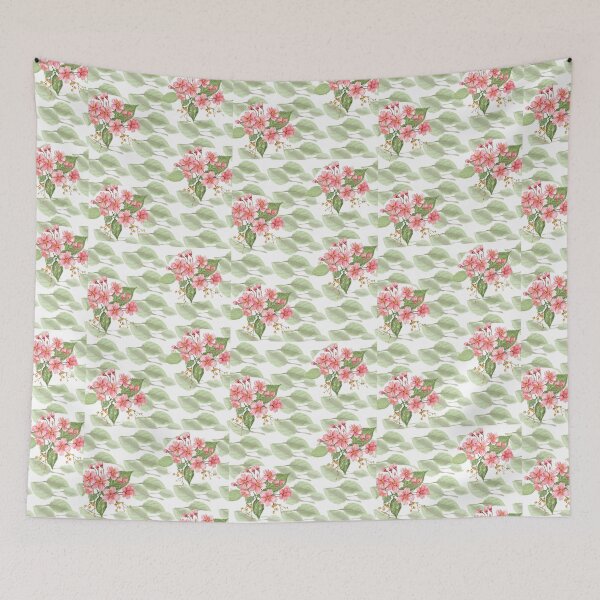Item preview, Soft Pink Floral Wreath Botanical Pattern designed and sold by Atlasoloji.