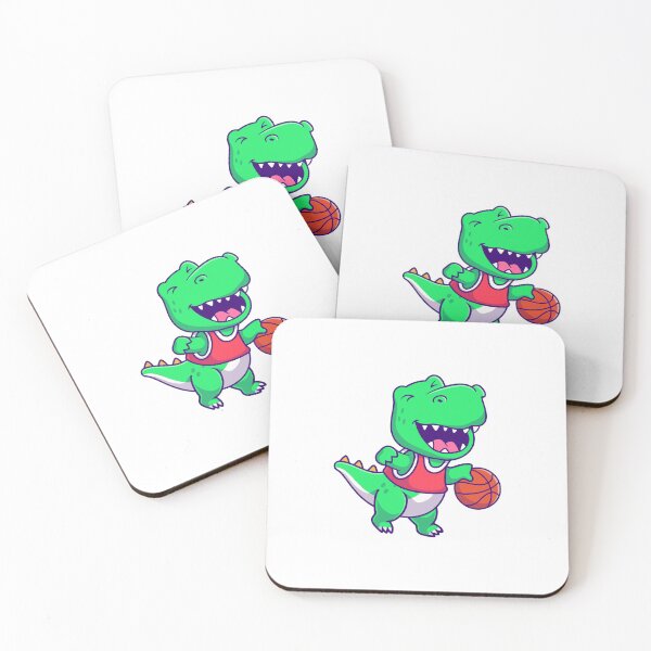 Item preview, Cute Dinosaur Playing Basketball Cartoon T-Rex designed and sold by Hiro Hiro.