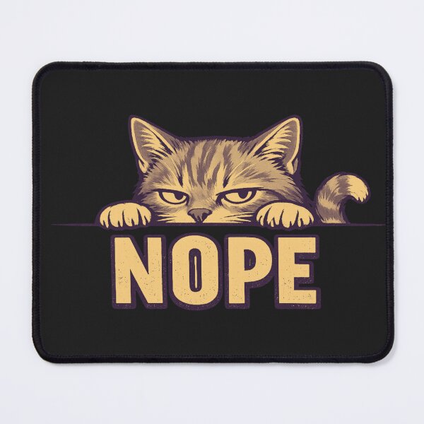Item preview, Funny Nope Cat Design designed and sold by AdicretorDesign.