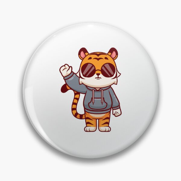 Item preview, Cool Tiger Wearing Hoodie and Sunglasses designed and sold by Hiro Hiro.