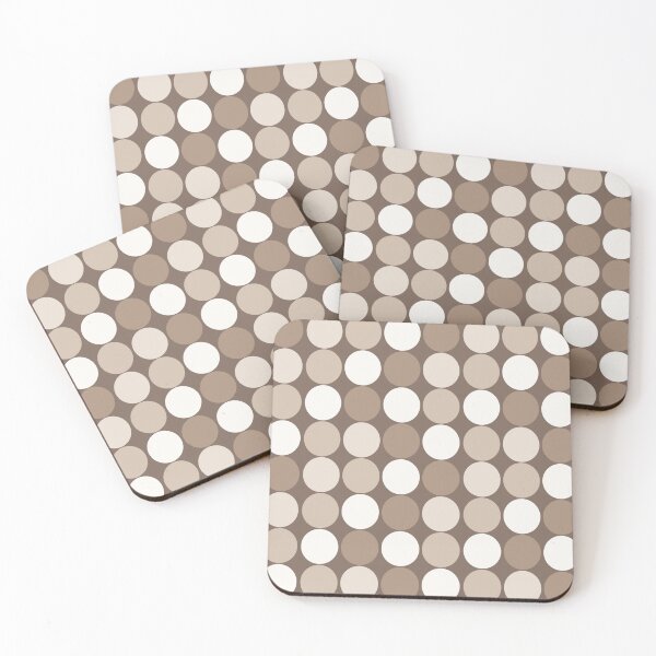 Item preview, Neutral Earthy Tone Circle Dots Design  designed and sold by PatternTitan.
