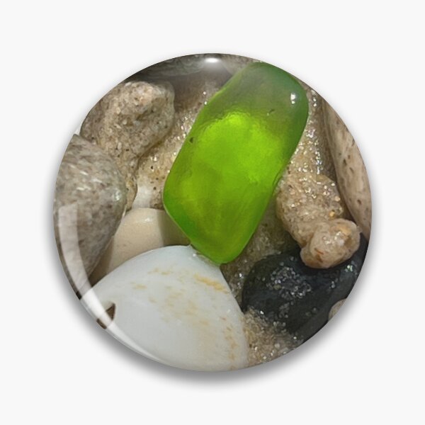 Item preview, Green seaglass on the beach designed and sold by Jums-Med.