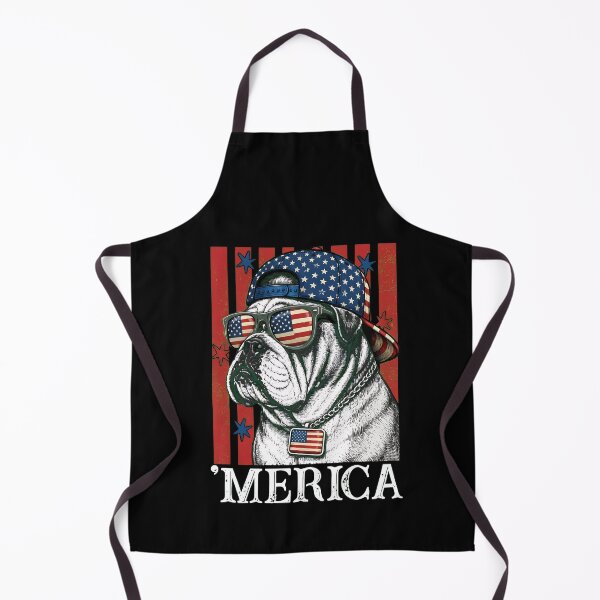 Item preview, Patriotic Bulldog 'MERICA 4th of July T-Shirt designed and sold by SoyLamderma.