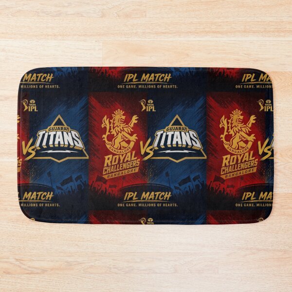 Item preview, Royal Challengers Bangalore vs Gujarat Titans – IPL Rivalry art designed and sold by Crick-Art.