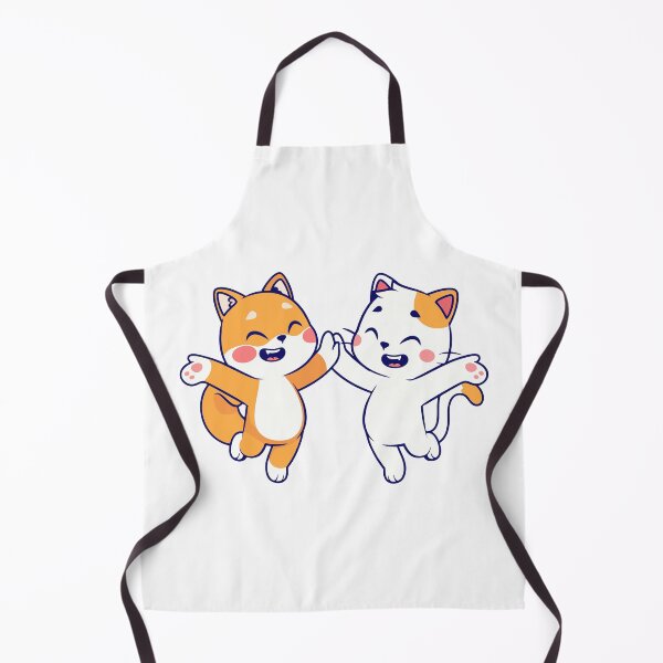 Item preview, Cute Cats Jumping High Five Friendship designed and sold by Hiro Hiro.