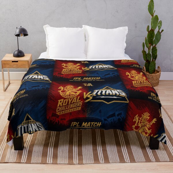 Item preview, Royal Challengers Bangalore vs Gujarat Titans – IPL Rivalry art designed and sold by Crick-Art.