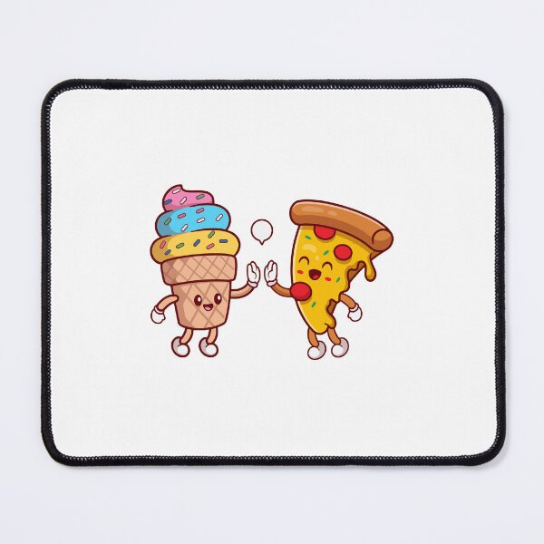 Item preview, Cute Ice Cream and Pizza Slice High Five designed and sold by Hiro Hiro.