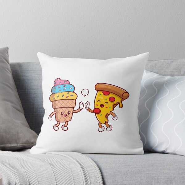 Item preview, Cute Ice Cream and Pizza Slice High Five designed and sold by Hiro Hiro.