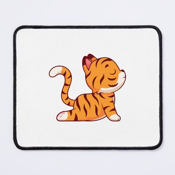 Item preview, Cute Tiger Cub Doing Yoga Cobra Pose designed and sold by Hiro Hiro.