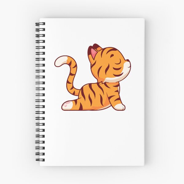 Item preview, Cute Tiger Cub Doing Yoga Cobra Pose designed and sold by Hiro Hiro.