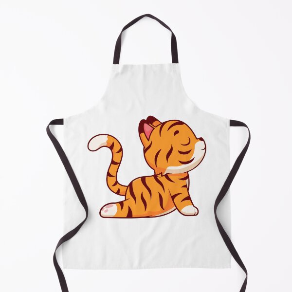 Item preview, Cute Tiger Cub Doing Yoga Cobra Pose designed and sold by Hiro Hiro.