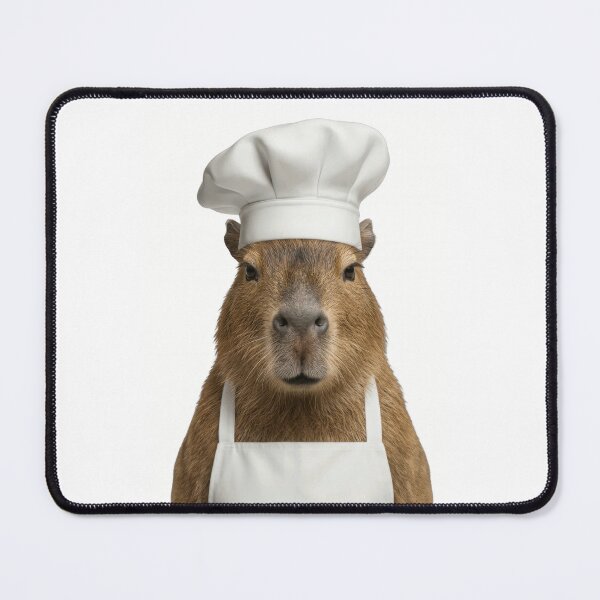 Item preview, Funny Capybara Chef Realistic Animal Cooking Humor Art designed and sold by LazyOwlStore.