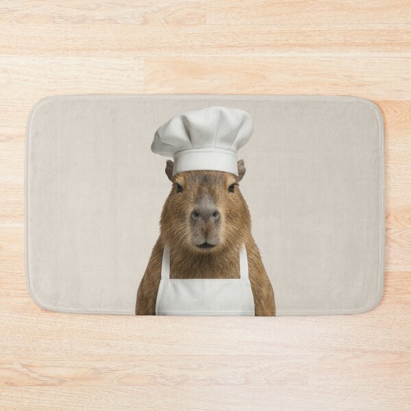 Item preview, Funny Capybara Chef Realistic Animal Cooking Humor Art designed and sold by LazyOwlStore.