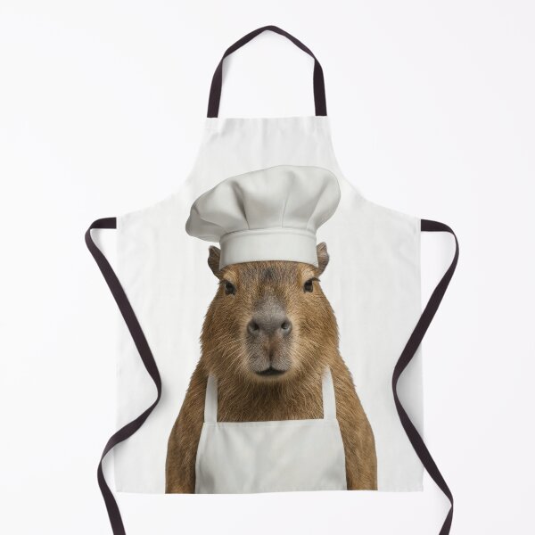 Item preview, Funny Capybara Chef Realistic Animal Cooking Humor Art designed and sold by LazyOwlStore.
