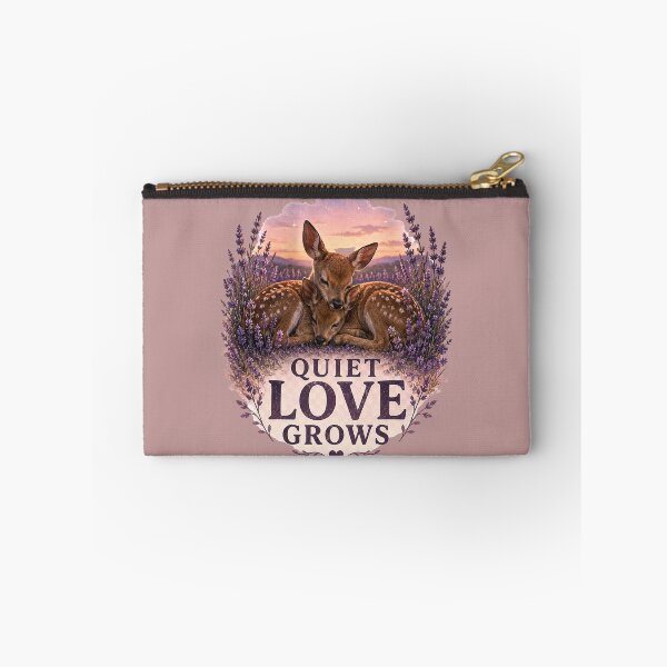 Item preview, Quiet Love Grows, Soft Romantic Deer Aesthetic Design designed and sold by JagrDesigns.