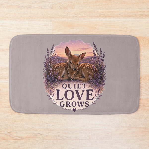 Item preview, Quiet Love Grows, Soft Romantic Deer Aesthetic Design designed and sold by JagrDesigns.