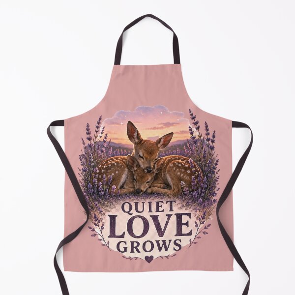 Item preview, Quiet Love Grows, Soft Romantic Deer Aesthetic Design designed and sold by JagrDesigns.