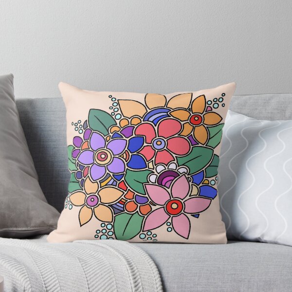 Item preview, Hand-drawn colorful floral bouquet illustration designed and sold by ubborn.