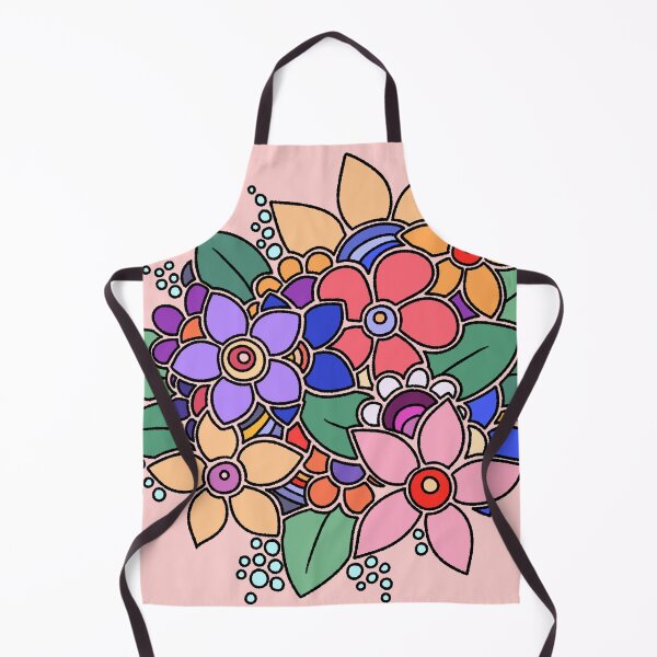 Item preview, Hand-drawn colorful floral bouquet illustration designed and sold by ubborn.