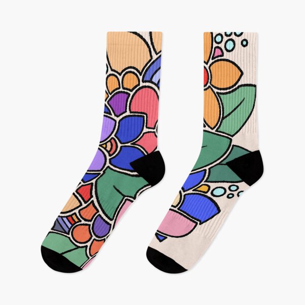 Item preview, Hand-drawn colorful floral bouquet illustration designed and sold by ubborn.