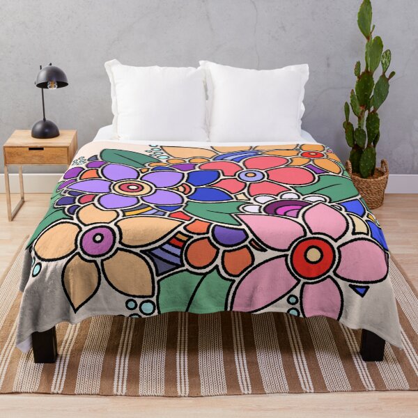 Item preview, Hand-drawn colorful floral bouquet illustration designed and sold by ubborn.