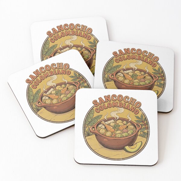 Item preview, Colombian Sancocho — Vintage Badge Art | Retro Kitchen designed and sold by ColombianaShop.
