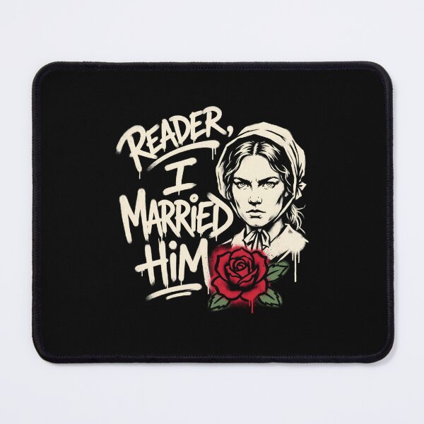 Item preview, Jane Eyre Reader I Married Him Graffiti Street Art Portrait designed and sold by Fenay Designs.
