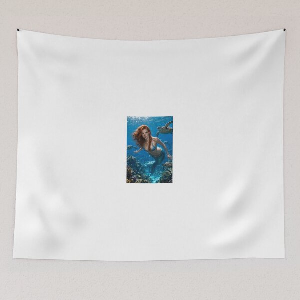Item preview, Rowan Fletcher mermaid with sea turtle designed and sold by CathryneDelamort.