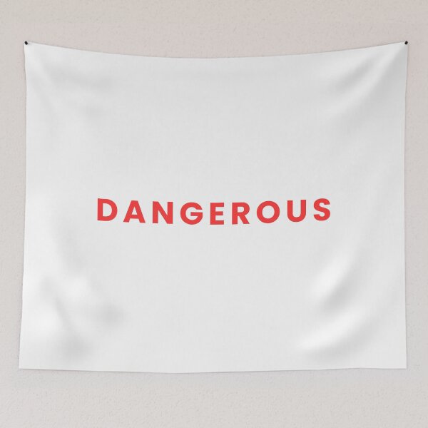 Item preview, DANGEROUS – Bold Red Statement. designed and sold by KleanGirlAesthetics.