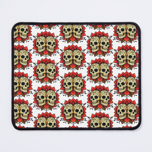 Item preview, Twin Bloom Skull designed and sold by Musicdrip.