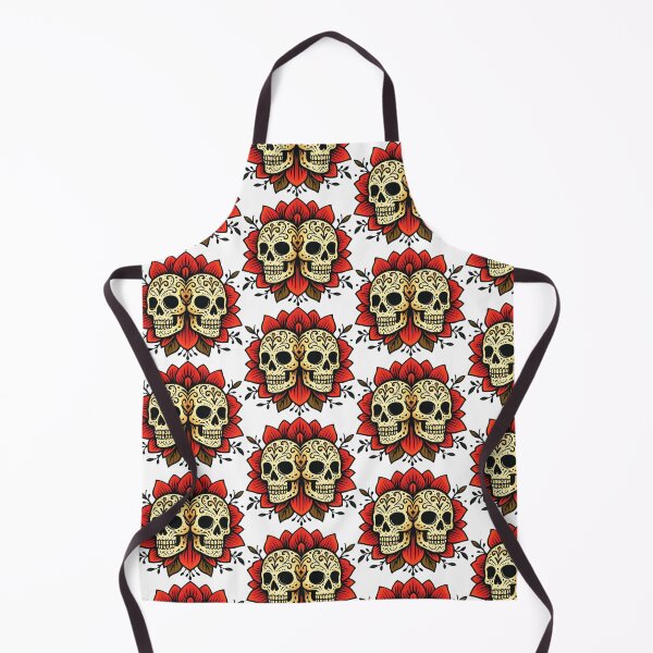 Item preview, Twin Bloom Skull designed and sold by Musicdrip.