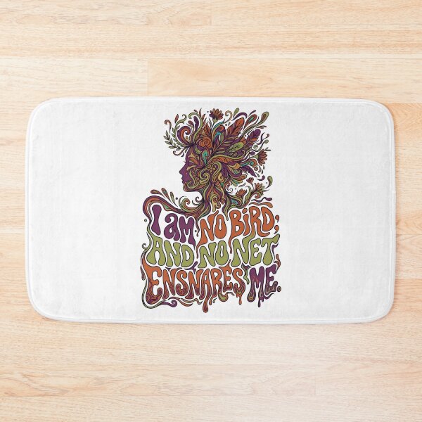Item preview, Jane Eyre I Am No Bird Psychedelic 70s Art Nouveau Quote designed and sold by Fenay Designs.