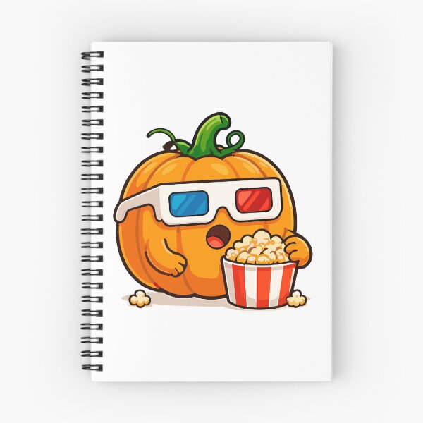 Item preview, Funny Pumpkin Movie Night Cartoon designed and sold by Krincydigitalart.