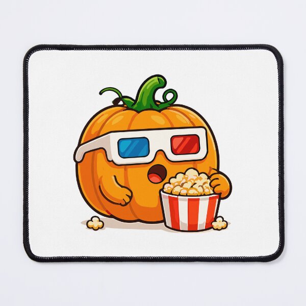 Item preview, Funny Pumpkin Movie Night Cartoon designed and sold by Krincydigitalart.