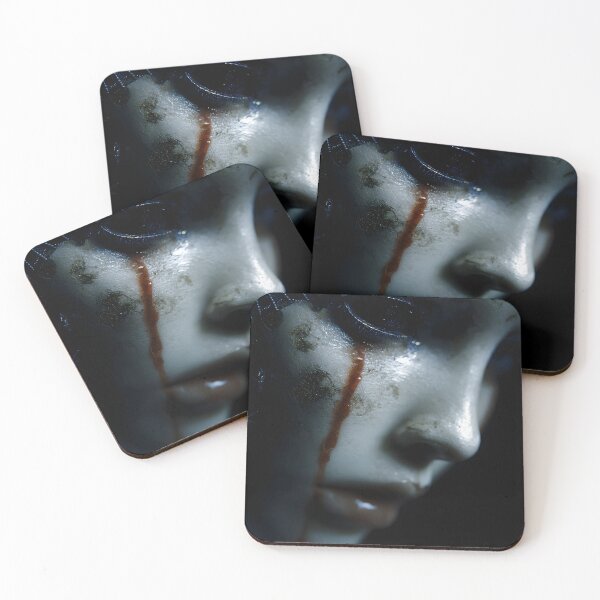 Item preview, Damaged Porcelain Android Face with Rust Tear designed and sold by cyberartmaker.