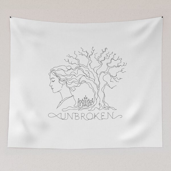 Item preview, Jane Eyre Unbroken Minimalist Line Art Tree Profile Graphic designed and sold by Fenay Designs.