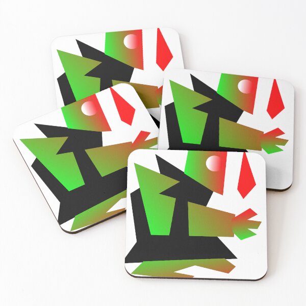 Item preview, Neon Geometric Caveman - Abstract Polygon Art designed and sold by The Nomadic Designs.