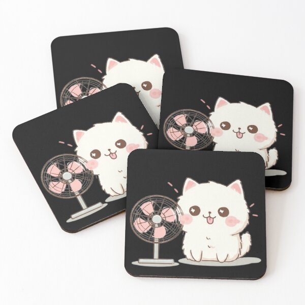 Item preview, Summer Fan and Happy Kitten designed and sold by Moody Vibes Studio.
