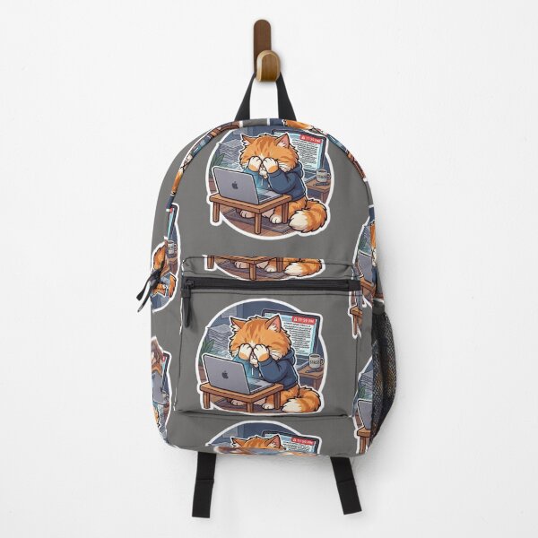 Item preview, Procrastinating Cat Funny Deadline Struggle designed and sold by SoftAuraStudi0.