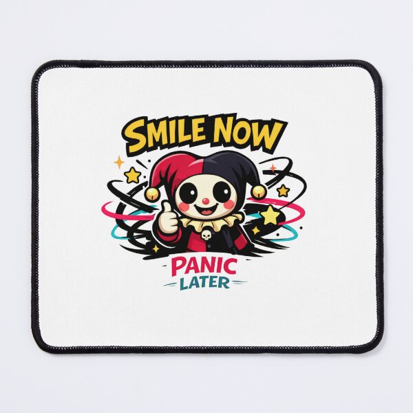 Item preview, Smile Now Panic Later Jester designed and sold by AbanoubStore.
