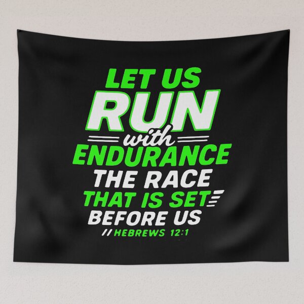 Item preview, Hebrews 12:1 Run With Endurance The Race That Is Set Before Us designed and sold by plushism.