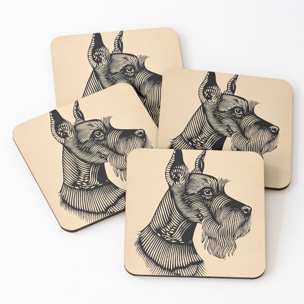 Item preview, Regal Schnauzer Woodcut designed and sold by lautir.