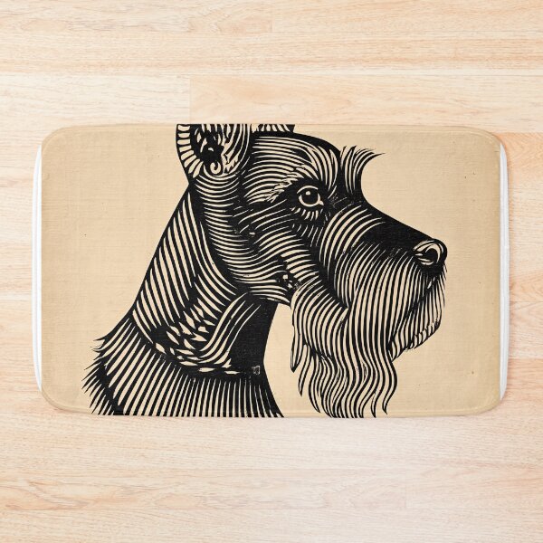Item preview, Regal Schnauzer Woodcut designed and sold by lautir.