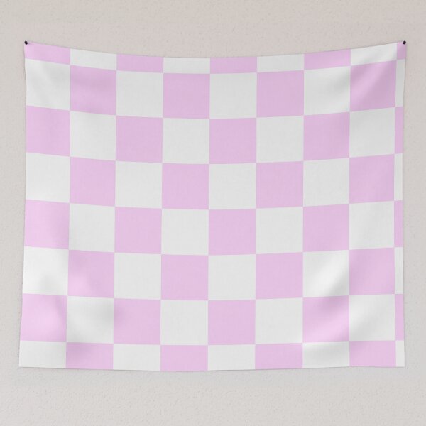 Item preview, Pastel Pink and White Checkered Pattern designed and sold by Designs by IMA.