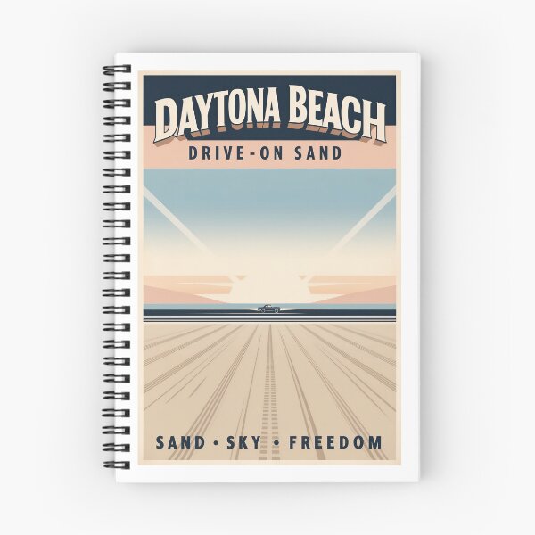 Item preview, Daytona Beach Drive On Sand Retro Sticker designed and sold by bobparduephoto.