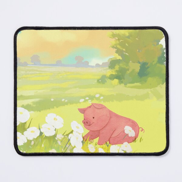 Item preview, Happy piggy in the meadow designed and sold by SkyisBright.