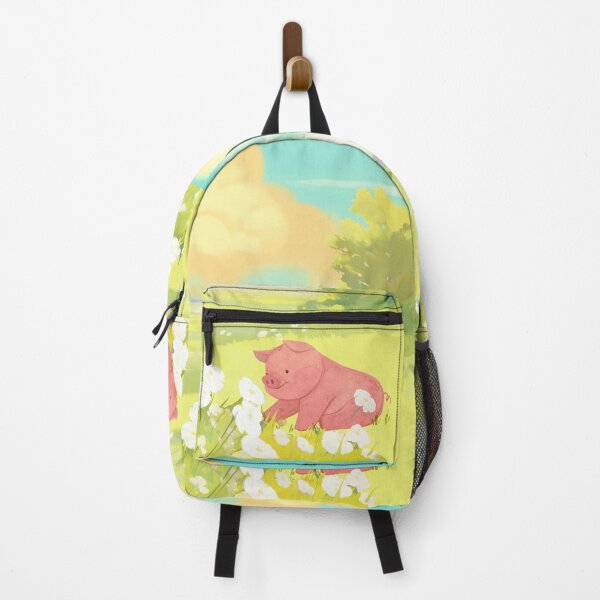 Item preview, Happy piggy in the meadow designed and sold by SkyisBright.