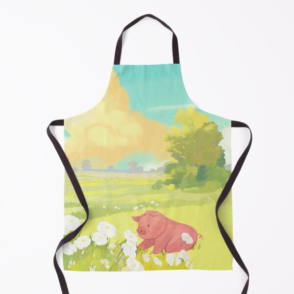 Item preview, Happy piggy in the meadow designed and sold by SkyisBright.
