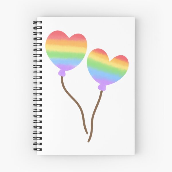 Item preview, Cute Rainbow Heart Balloons - Pastel Textured Love Greeting Art designed and sold by SolutionsArt.